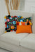 Carnival-Patterned Pillow Cover with Colourful Tassels, 18x18 Inches Digital Printed Cushion Cover for Modern Home Decorations,K-278 Pattern 28 - Orange