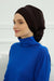 Chic Cross-Front Style Instant Turban Easy to Wear Cotton Stretch Headwrap, Elegant Modest Headwear, Versatile Pre-Tied Hijab for Women,B-14 Black
