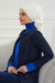 Chic Cross-Front Style Instant Turban Easy to Wear Cotton Stretch Headwrap, Elegant Modest Headwear, Versatile Pre-Tied Hijab for Women,B-14 Ivory