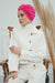 Chic Design Cotton Instant Turban Hijab for Women, Beautiful Pre-tied Turban Bonnet for Women, Trendy Fashionable Cancer Chemo Headwear,B-68 Fuchsia