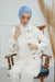 Chic Design Cotton Instant Turban Hijab for Women, Beautiful Pre-tied Turban Bonnet for Women, Trendy Fashionable Cancer Chemo Headwear,B-68 Blue