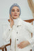 Chic Design Cotton Instant Turban Hijab for Women, Beautiful Pre-tied Turban Bonnet for Women, Trendy Fashionable Cancer Chemo Headwear,B-68 Grey 2