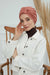 Chic Design Cotton Instant Turban Hijab for Women, Beautiful Pre-tied Turban Bonnet for Women, Trendy Fashionable Cancer Chemo Headwear,B-68 Salmon