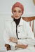 Chic Design Cotton Instant Turban Hijab for Women, Beautiful Pre-tied Turban Bonnet for Women, Trendy Fashionable Cancer Chemo Headwear,B-68 Salmon