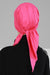 Chic Easy Wrap Hijab Cover for Women, Trendy Hijab for Stylish Look, Soft Comfortable Turban Head Covering, Chic Single Color Headscarf,B-45 Fuchsia