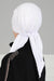 Chic Easy Wrap Hijab Cover for Women, Trendy Hijab for Stylish Look, Soft Comfortable Turban Head Covering, Chic Single Color Headscarf,B-45 White