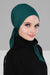 Chic Easy Wrap Hijab Cover for Women, Trendy Hijab for Stylish Look, Soft Comfortable Turban Head Covering, Chic Single Color Headscarf,B-45 Green
