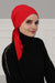 Chic Easy Wrap Hijab Cover for Women, Trendy Hijab for Stylish Look, Soft Comfortable Turban Head Covering, Chic Single Color Headscarf,B-45 Red