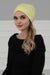 Chic Easy Wrap Hijab Cover for Women, Trendy Hijab for Stylish Look, Soft Comfortable Turban Head Covering, Chic Single Color Headscarf,B-45 Yellow