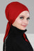Chic Easy Wrap Hijab Cover for Women, Trendy Hijab for Stylish Look, Soft Comfortable Turban Head Covering, Chic Single Color Headscarf,B-45 Maroon