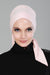 Chic Easy Wrap Hijab Cover for Women, Trendy Hijab for Stylish Look, Soft Comfortable Turban Head Covering, Chic Single Color Headscarf,B-45 Powder