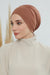 Chic Instant Turban Headscarf, Ready to Wear Instant Hijab, Easy Wrap & Trendy Turban Hijab Design, Stylish Chemo Cancer Cap for Women,B-49 Caramel Brown