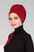 Chic Instant Turban Headscarf, Ready to Wear Instant Hijab, Easy Wrap & Trendy Turban Hijab Design, Stylish Chemo Cancer Cap for Women,B-49 Maroon
