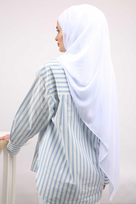 Premium Chiffon Shawl Hijab for Everyday Wear, Lightweight Breathable Women's Headscarf, Soft Chiffon Hijab Scarf for Women,CPS-15