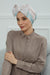 Combed Cotton Patterned Turban Bonnet with a Big Bow, Elegant and Comfortable Pre-Tied Instant Turban Hair Cover for Women,B-11YD Spring Awakening