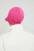 Cotton Visor Turban Head Cover, Visor Newsboy Hat for Women, 95% Cotton Plain Casual Hijab Bonnet Cap, Sun Protective Visor Chemo Cap,B-73 Fuchsia