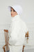 Cotton Visor Turban Head Cover, Visor Newsboy Hat for Women, 95% Cotton Plain Casual Hijab Bonnet Cap, Sun Protective Visor Chemo Cap,B-73 White
