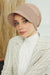 Cotton Visor Turban Head Cover, Visor Newsboy Hat for Women, 95% Cotton Plain Casual Hijab Bonnet Cap, Sun Protective Visor Chemo Cap,B-73 Mink
