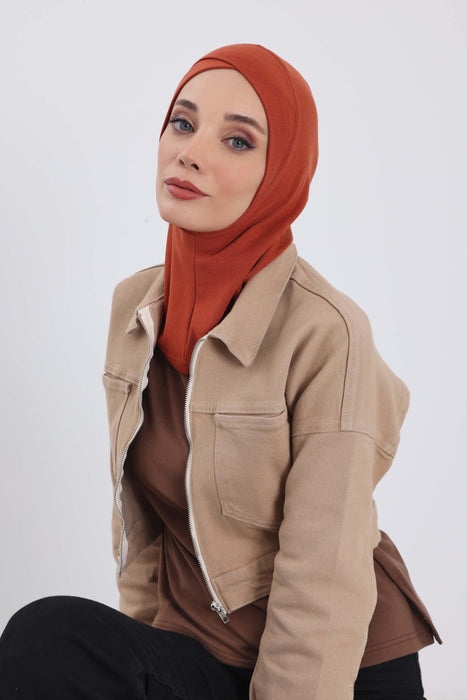 Turbanhaube innen mit Kreuzstich-Design für Damen, Turbanhaube innen in Einheitsgröße für Damen, schlichte gerippte Hijab-Turbanhaube für den Winter, TB-4RB