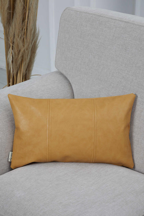 Decorative Modern Sewed Throw Pillow Cover 20x12 Inches Decorative Cushion Cover for Cozy Home Housewarming Gift,K-138 Mustard Yellow