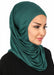 Easy to Wear Instant Turban Scarf for Women, Plain Color Turban Hijab Headwrap for Daily Use, Comfortable Modest Fashion Hijab Design,B-33 Green