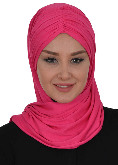 Müheloser Instant-Baumwollschal für Frauen, Instant-Baumwoll-Leichtgewicht-Hijab-Kopftuch, bequemer und großer Hijab-Schal für Frauen, CPS-44