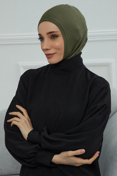 Elegant Full Head and Neck Hijab Cover, Instant Turban Inner Bonnet Head Wear, Lightweight Ninja Cap Head Wrap, Ramadan Muslim Gift,TB-1