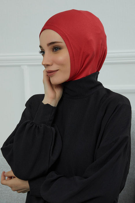 Elegant Full Head and Neck Hijab Cover, Instant Turban Inner Bonnet Head Wear, Lightweight Ninja Cap Head Wrap, Ramadan Muslim Gift,TB-1