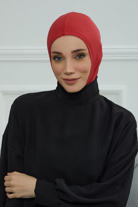 Elegant Full Head and Neck Hijab Cover, Instant Turban Inner Bonnet Head Wear, Lightweight Ninja Cap Head Wrap, Ramadan Muslim Gift,TB-1