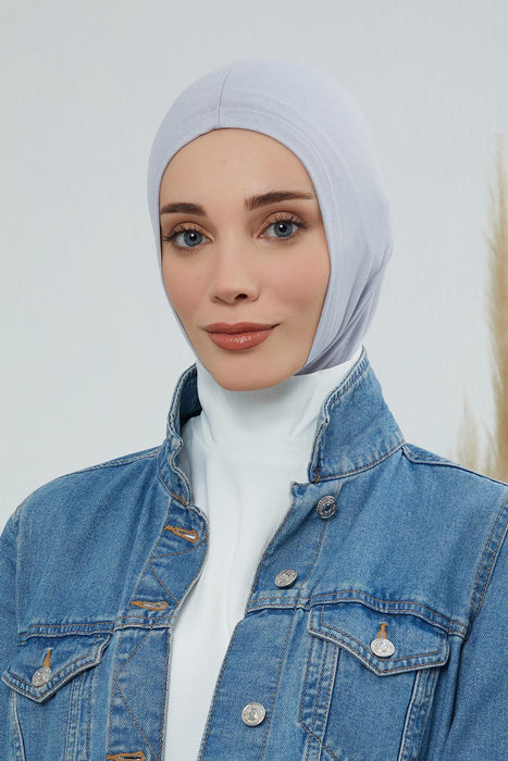 Elegant Full Head and Neck Hijab Cover, Instant Turban Inner Bonnet Head Wear, Lightweight Ninja Cap Head Wrap, Ramadan Muslim Gift,TB-1