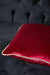 Elegant Velvet Lumbar Pillow Cover with Gold Stripe Edges, 18x18 Inches Square Throw Pillow Cover with Soft Touch for Interior Designs,K-318 Maroon