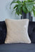 Elegant Velvet Lumbar Pillow Cover with Gold Stripe Edges, 18x18 Inches Square Throw Pillow Cover with Soft Touch for Interior Designs,K-318 Beige