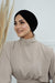 Elegant Velvet Shirred Instant Turban for Women, Luxurious Velour Instant Headwrap, Fashionable Pre-Tied Hijab Turban Cap for Women,B-20K Black