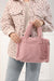 Faux Fur Plush Stylish Handbag for Women,CE-3 Powder