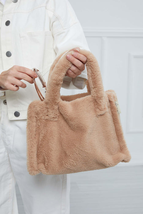 Faux Fur Plush Stylish Handbag for Women,CE-3 Default Title
