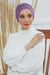 Flexible Instant Turban Bonnet Cap for Women, Plain Color High Quality Cotton Headwrap, Lightweight Cancer Chemo Headwear Turban Cover,B-34 Purple 2