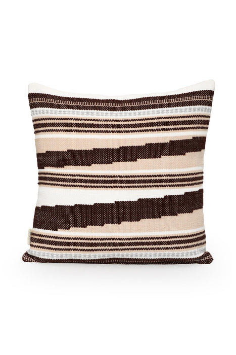 Hand Knotted Decorative Wool Throw Pillow Cover Traditional Anatolian Hand Loom Woven Handcrafted 45x45 cm Cushion Cover,K-241 Multicolored