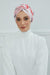 Handmade Instant Turban Bonnet Cap with Bow Tie on the Front Side, Fashionable Cotton Head Wrap Lightweight Head Scarf with Bow Tie,B-7YD Rose Garden