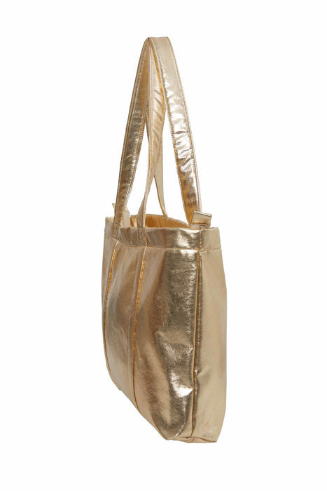 High Quality Leather and Zippered Shoulder Bag, Large Leather Women Shoulder Bag, Comfortable and Fashionable Large Women Shoulder Bag,CK-43 Gold