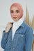Inner Bonnet Instant Turban %95 Cotton Head Scarf Lightweight Headwear Ninja Cap, Slip on Hijab,TB-4 Salmon