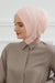 Inner Bonnet Instant Turban %95 Cotton Head Scarf Lightweight Headwear Ninja Cap, Slip on Hijab,TB-4 Powder