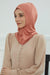 Inner Bonnet Instant Turban %95 Cotton Head Scarf Lightweight Headwear Ninja Cap, Slip on Hijab,TB-5 Salmon