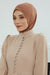 Inner Bonnet Instant Turban %95 Cotton Head Scarf Lightweight Headwear Ninja Cap, Slip on Hijab,TB-5 Caramel Brown
