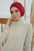 Inner Bonnet Instant Turban %95 Cotton Head Scarf Lightweight Headwear Ninja Cap, Slip on Hijab,TB-5 Maroon