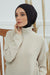 Inner Bonnet Instant Turban %95 Cotton Head Scarf Lightweight Headwear Ninja Cap, Slip on Hijab,TB-5 Black