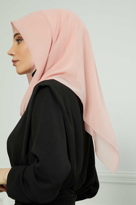 Instant-Chiffon-Schal für Damen mit Baumwollhaube, Chiffon-Turbanmütze, Kopfwickel, Instant-Turbanschal, PS-45