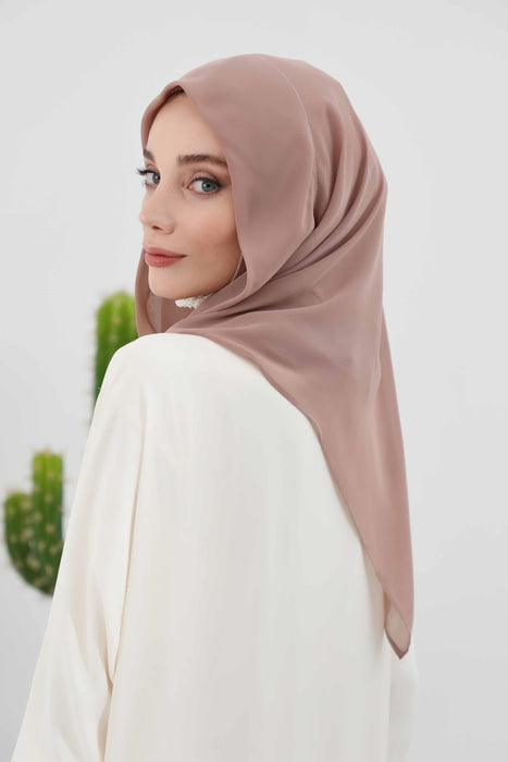 Instant-Chiffon-Schal für Damen mit Baumwollhaube, Chiffon-Turbanmütze, Kopfwickel, Instant-Turbanschal, PS-45