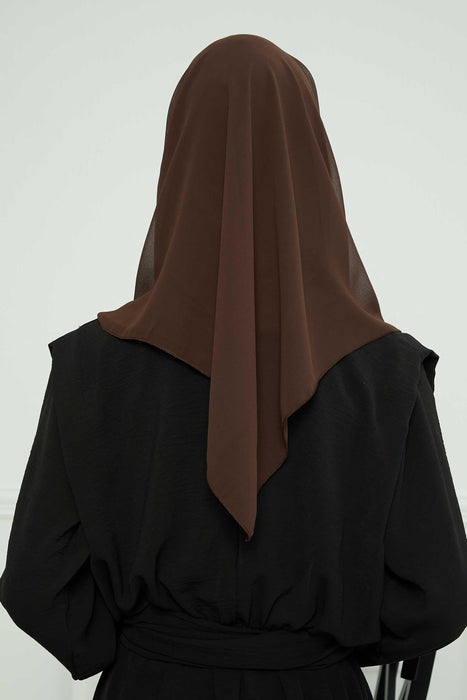 Instant-Chiffon-Schal für Damen mit Baumwollhaube, Chiffon-Turbanmütze, Kopfwickel, Instant-Turbanschal, PS-45