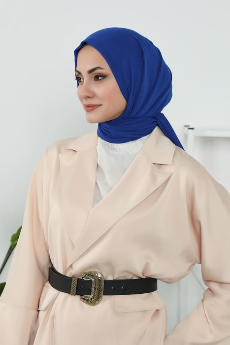 Instant Chiffon Shawl Headscarf for Women with Cotton Bonnet Chiffon Turban Cap, Ready-to-Wear Soft Chiffon Shawl Instant Hijab Wrap,PS-46