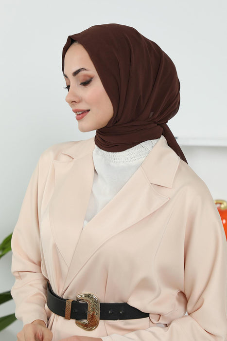 Instant Chiffon Shawl Headscarf for Women with Cotton Bonnet Chiffon Turban Cap, Ready-to-Wear Soft Chiffon Shawl Instant Hijab Wrap,PS-46